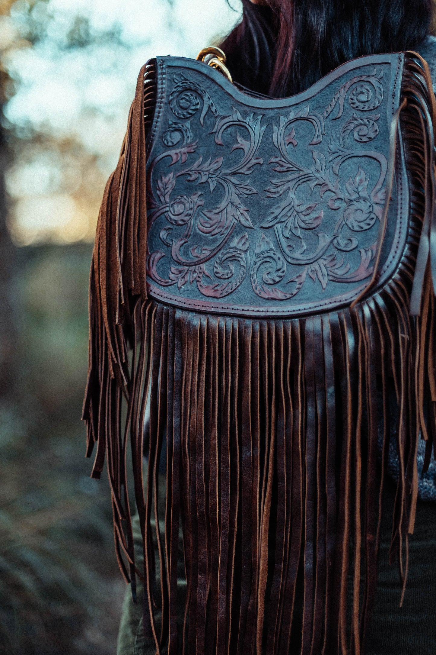 Brown Tassel Bag