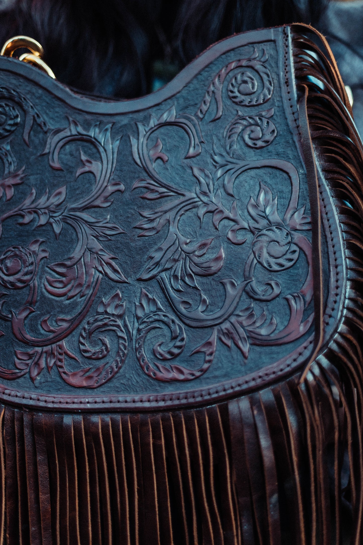 Brown Tassel Bag