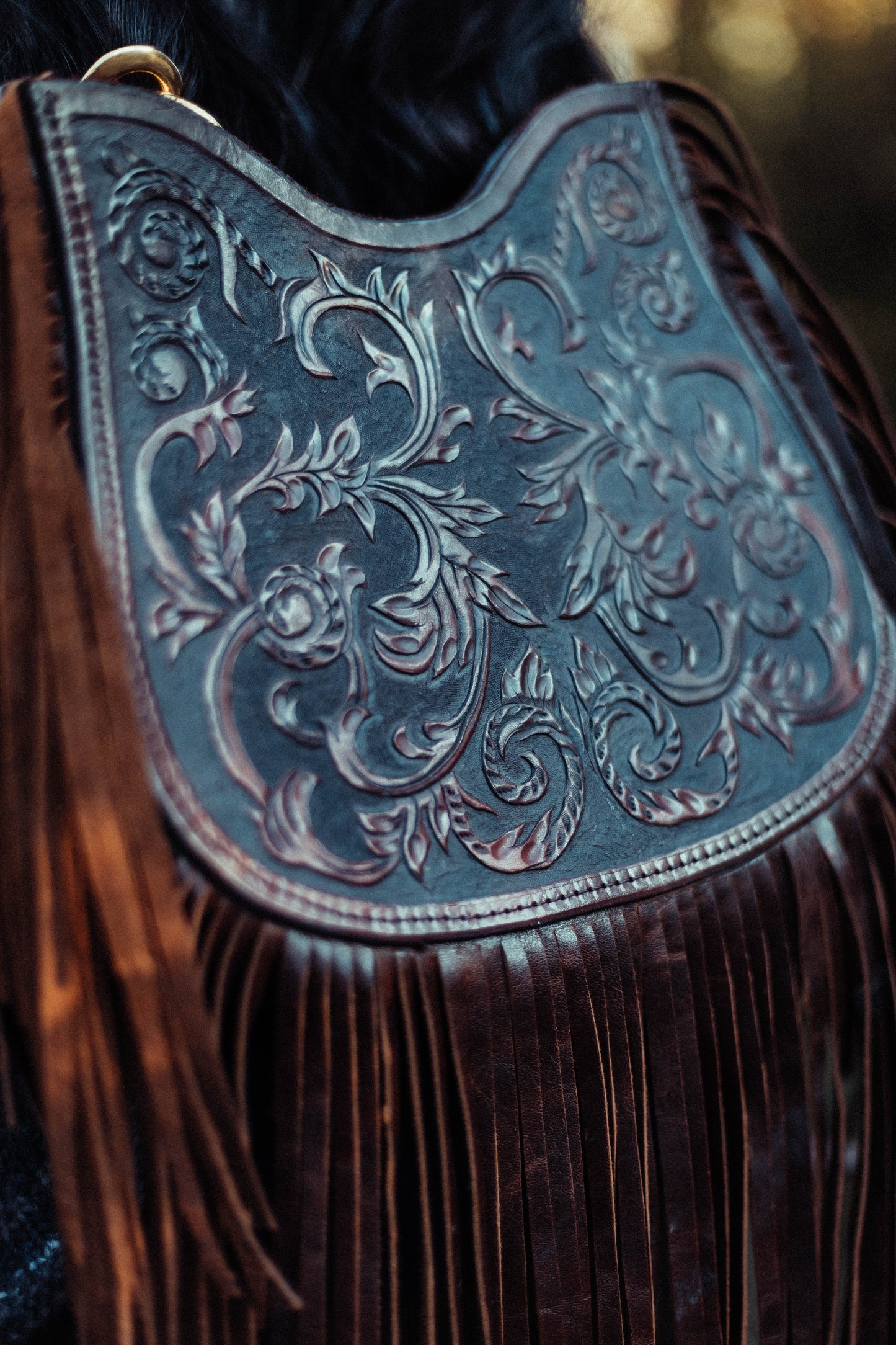 Brown Tassel Bag